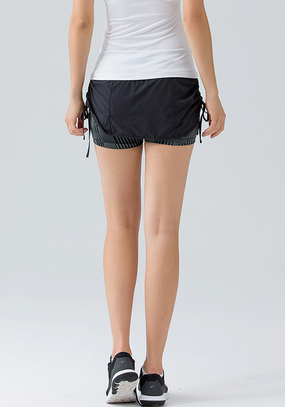 2 in 1 Drawstring Zipper Shorts 2 in 1 Drawstring Zipper Shorts