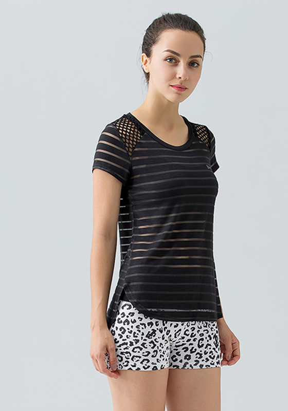Stripe Hollow Out Top Stripe Hollow Out Top
