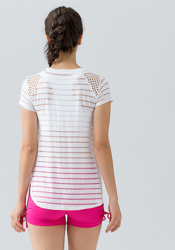 Stripe Hollow Out Top Stripe Hollow Out Top