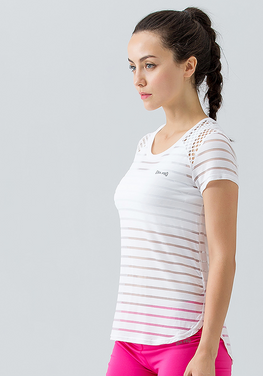 Stripe Hollow Out Top
