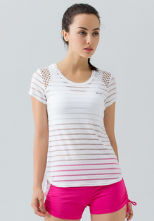 Stripe Hollow Out Top